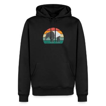 tapire tapirre elefanten elefant rüssel tapir - Männer Premium Bio Hoodie - Schwarz - Vorne - Nico (187cm)