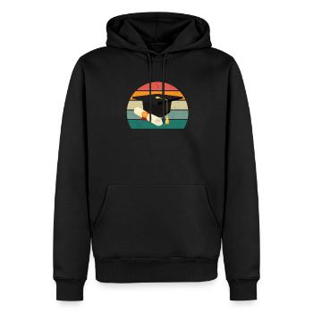 Studying Student Studies Degree Bachelor University - Men’s Premium Organic Hoodie - black - Front - Nico (187cm)