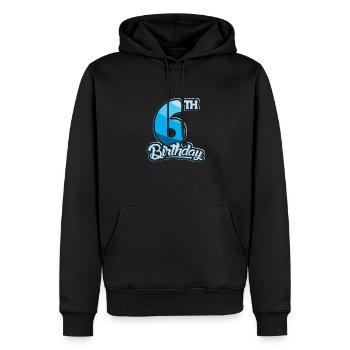 6th Birthday Kids Toodler Six Birthday - Männer Premium Bio Hoodie - Schwarz - Vorne - Nico (187cm)