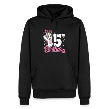 5e anniversaire Enfants Licorne Toodler Five - Sweat à capuche Premium bio Homme - noir - Devant - Nico (187cm)