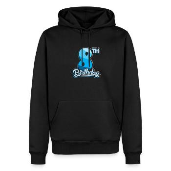 8th Birthday Kids Eight Birthday - Männer Premium Bio Hoodie - Schwarz - Vorne - Nico (187cm)
