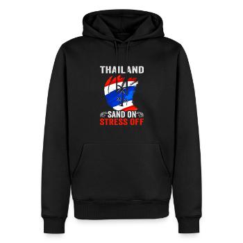 Thaïlande Beach Holiday by the Sea Design Beach Motif - Sweat à capuche Premium bio Homme - noir - Devant - Nico (187cm)
