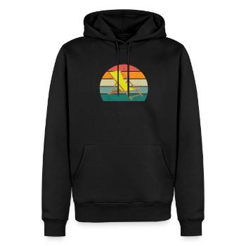 sand urlaub urlauber urlauberin ferien holiday - Männer Premium Bio Hoodie - Schwarz - Vorne - Nico (187cm)