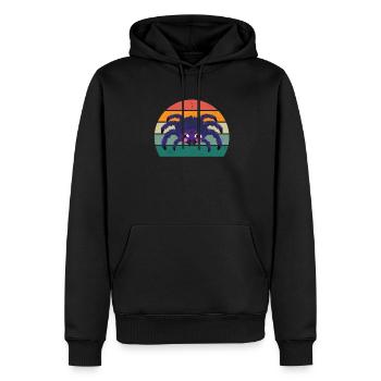 Spiders spider web arachnid legs 8 spider web - Men’s Premium Organic Hoodie - black - Front - Nico (187cm)