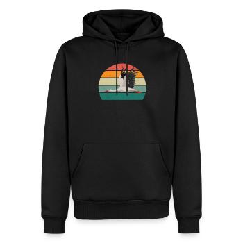 Cigognes Cigogne Bébé Enfants Enfant Bec Cigogne - Sweat à capuche Premium bio Homme - noir - Devant - Nico (187cm)