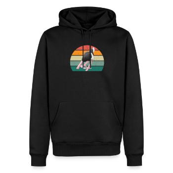 strauße laufvögel laufvogel vogel strauß afrika - Männer Premium Bio Hoodie - Schwarz - Vorne - Nico (187cm)