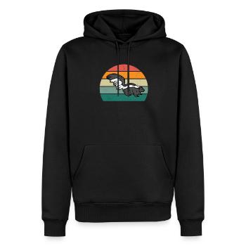 Skunks stink mammals defend skunk - Men’s Premium Organic Hoodie - black - Front - Nico (187cm)