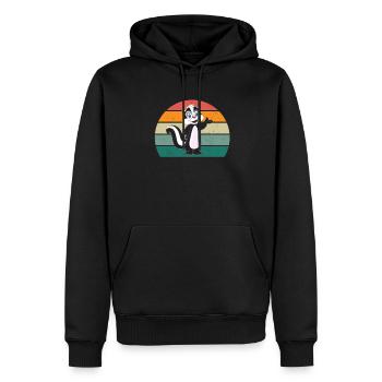 Skunks stink mammals defend skunk - Men’s Premium Organic Hoodie - black - Front - Nico (187cm)