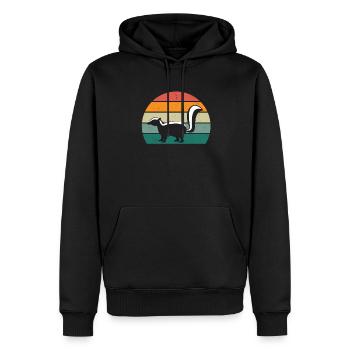Les mouffettes puent les mammifères défendent la mouffette - Sweat à capuche Premium bio Homme - noir - Devant - Nico (187cm)