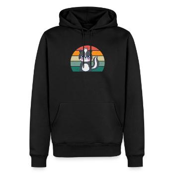 Les mouffettes puent les mammifères défendent la mouffette - Sweat à capuche Premium bio Homme - noir - Devant - Nico (187cm)