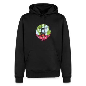 Peace Love Save Our Planet Earth - Männer Premium Bio Hoodie - Schwarz - Vorne - Nico (187cm)