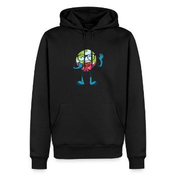 Peace Love Save Our Planet Earth - Männer Premium Bio Hoodie - Schwarz - Vorne - Nico (187cm)