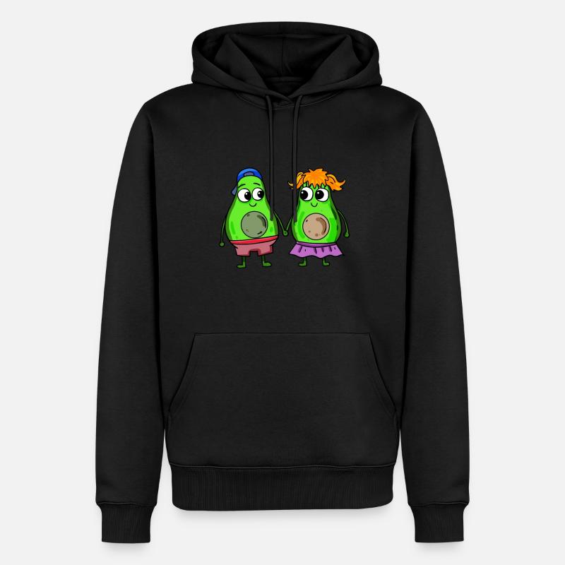 Paire d’avocats - Sweat à capuche Premium bio Homme - noir