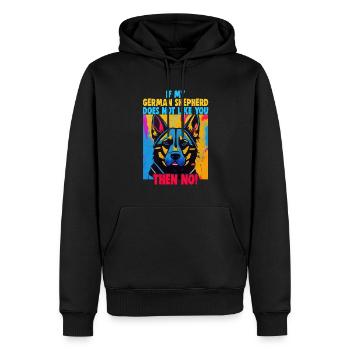 Hunde Deutscher Schäfer Hundeliebhaber - Männer Premium Bio Hoodie - Schwarz - Vorne - Nico (187cm)