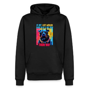 Dogs Rottweiler Dog lovers - Men’s Premium Organic Hoodie - black - Front - Nico (187cm)