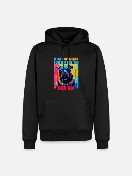 Dogs Rottweiler Dog lovers - Men’s Premium Organic Hoodie - black
