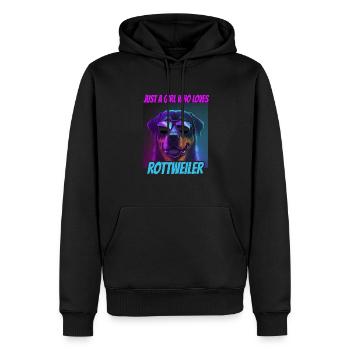 Dogs Rottweiler Dog lovers - Men’s Premium Organic Hoodie - black - Front - Nico (187cm)