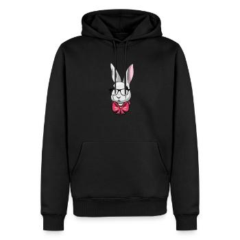 Cute Easter Rabbit Fly - Männer Premium Bio Hoodie - Schwarz - Vorne - Nico (187cm)
