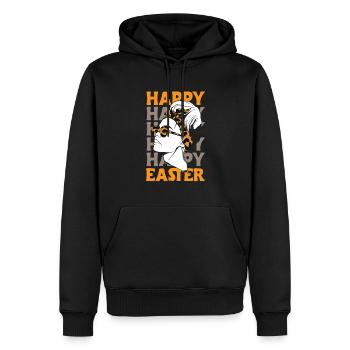 Joyeuses Pâques Femmes Maman Lunettes de soleil - Sweat à capuche Premium bio Homme - noir - Devant - Nico (187cm)