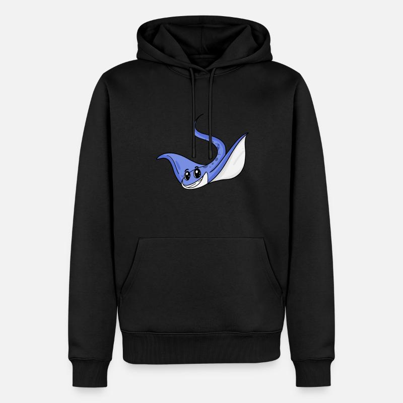 Stachelrochen - Männer Premium Bio Hoodie - Schwarz