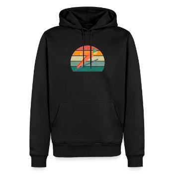 Ski jumping hill Ski jumping Ski jumping - Men’s Premium Organic Hoodie - black - Front - Nico (187cm)