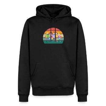shopper shopperin einkaufen einkäufer, einkäuferin - Männer Premium Bio Hoodie - Schwarz - Vorne - Nico (187cm)