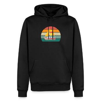 segel segler seglerin segelboot segelschiff boot - Männer Premium Bio Hoodie - Schwarz - Vorne - Nico (187cm)