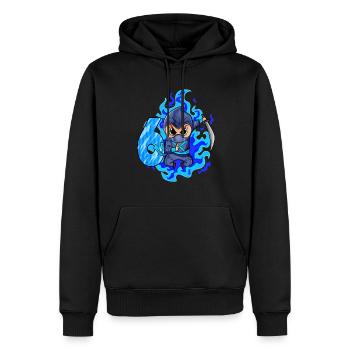 6th birthday boy 6 years old ninja - Men’s Premium Organic Hoodie - black - Front - Nico (187cm)