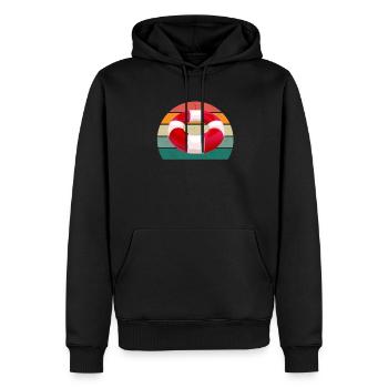 schwimmer schwimmerin wasser nass meer schwimmen - Männer Premium Bio Hoodie - Schwarz - Vorne - Nico (187cm)