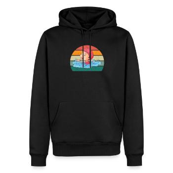 schwimmer schwimmerin wasser nass meer schwimmen - Männer Premium Bio Hoodie - Schwarz - Vorne - Nico (187cm)