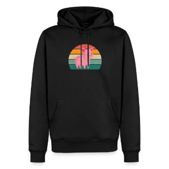 schweine sau eber saustall schweinestall schwein - Männer Premium Bio Hoodie - Schwarz - Vorne - Nico (187cm)