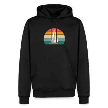 segel segler seglerin segelboot segelschiff boot - Männer Premium Bio Hoodie - Schwarz - Vorne - Nico (187cm)