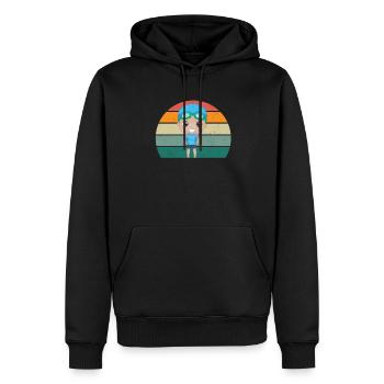 schwimmer schwimmerin wasser nass meer schwimmen - Männer Premium Bio Hoodie - Schwarz - Vorne - Nico (187cm)