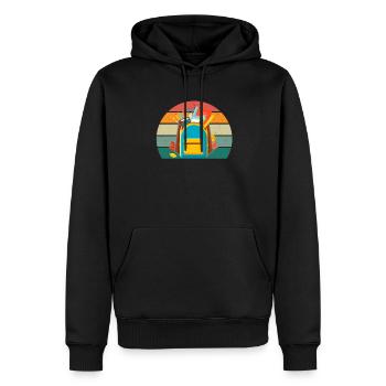 schulen, lehrer lehrerin schüler, schülerin klasse - Männer Premium Bio Hoodie - Schwarz - Vorne - Nico (187cm)