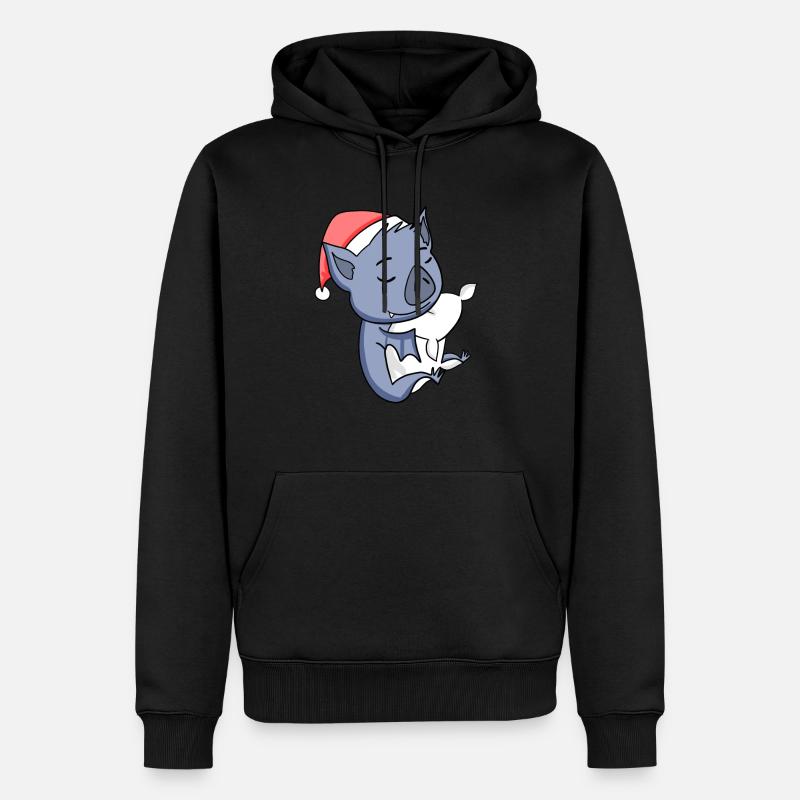 Noël des chauves-souris - Sweat à capuche Premium bio Homme - noir