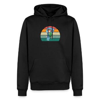 Snorer Snorer Tractor Motor Snoring - Men’s Premium Organic Hoodie - black - Front - Nico (187cm)