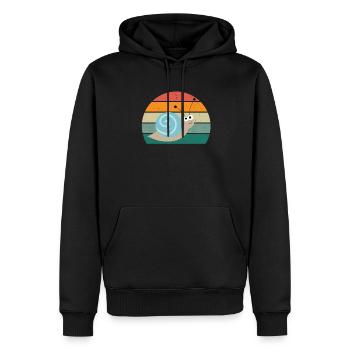 Schnecke Insekten Schneckenhaus Nacktschnecke - Männer Premium Bio Hoodie - Schwarz - Vorne - Nico (187cm)