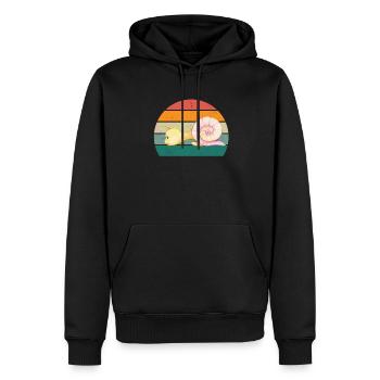 Schnecke Insekten Schneckenhaus Nacktschnecke - Männer Premium Bio Hoodie - Schwarz - Vorne - Nico (187cm)