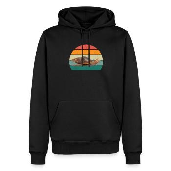 Schnecke Insekten Schneckenhaus Nacktschnecke - Männer Premium Bio Hoodie - Schwarz - Vorne - Nico (187cm)