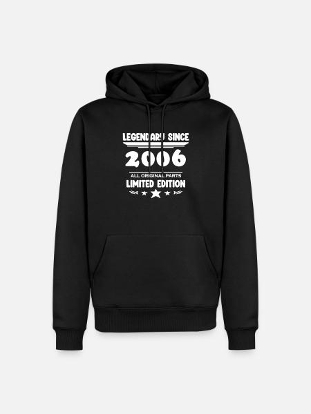 2006 - Born 2006 - Men’s Premium Organic Hoodie - black