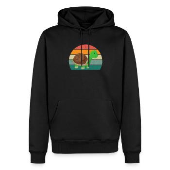 Turtles Turtle Shell Lizard Reptiles - Men’s Premium Organic Hoodie - black - Front - Nico (187cm)