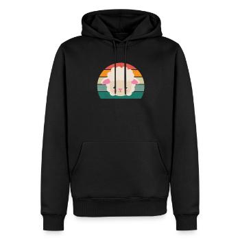 Schafe Schafherde Ziege Ziegen Lamm Schaf Wolle - Männer Premium Bio Hoodie - Schwarz - Vorne - Nico (187cm)