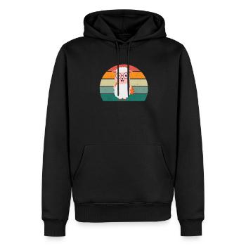 Schafe Schafherde Ziege Ziegen Lamm Schaf Wolle - Männer Premium Bio Hoodie - Schwarz - Vorne - Nico (187cm)