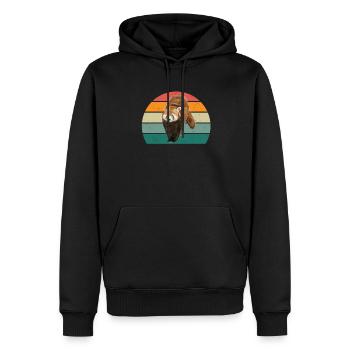 Red Pandas Red Panda Bamboo Asia Red Panda Bear - Men’s Premium Organic Hoodie - black - Front - Nico (187cm)
