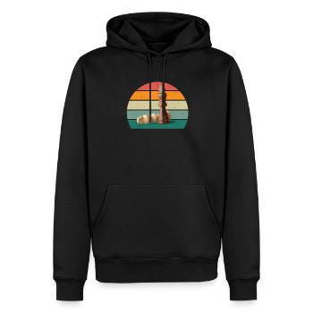 Schachspieler Schachspielerin König Dame Schach - Männer Premium Bio Hoodie - Schwarz - Vorne - Nico (187cm)