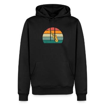Saxophone Saxophonist Saxophone Music Saxophone Player - Men’s Premium Organic Hoodie - black - Front - Nico (187cm)