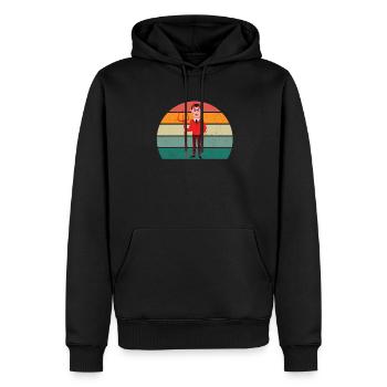 devil devilish satan evil hell fear horror - Men’s Premium Organic Hoodie - black - Front - Nico (187cm)