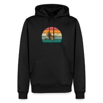 Lizard Lizards Cold-blooded scales Reptiles - Men’s Premium Organic Hoodie - black - Front - Nico (187cm)