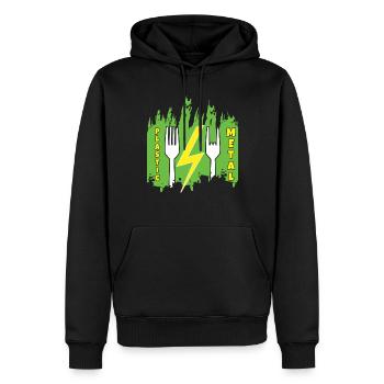 Rock Sign Funny Fork Metal Kid Music Lover Rocker - Männer Premium Bio Hoodie - Schwarz - Vorne - Nico (187cm)