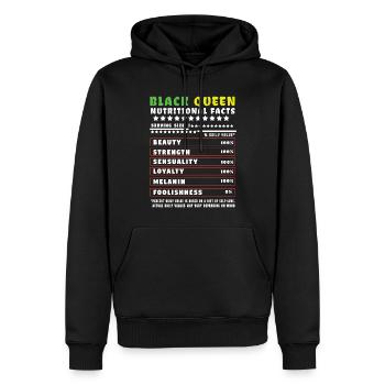 Proud Black Melanin Pride Black History Month - Männer Premium Bio Hoodie - Schwarz - Vorne - Nico (187cm)